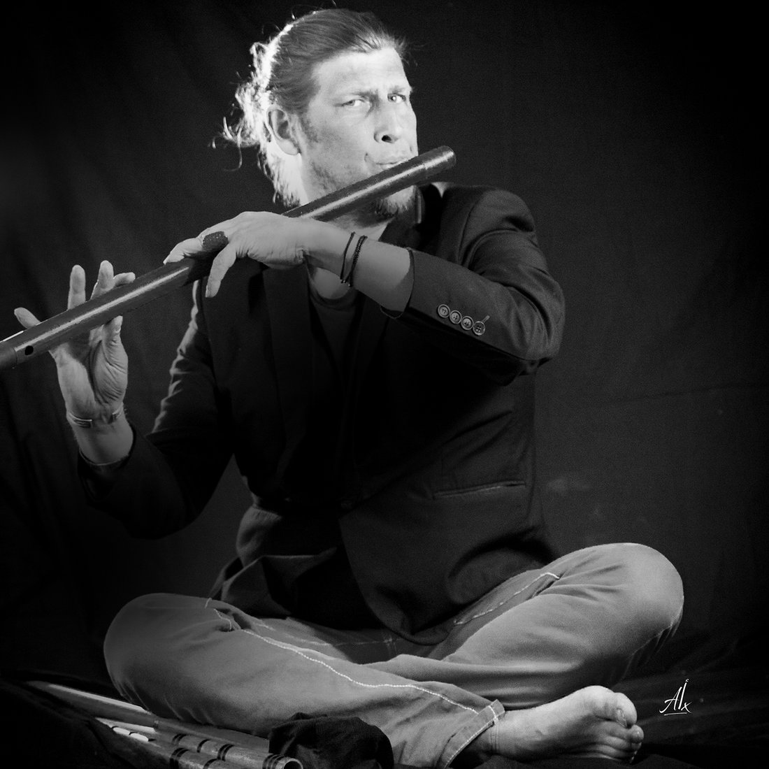 Fabrice De Graef — ritratto in bianco e nero, Bansuri